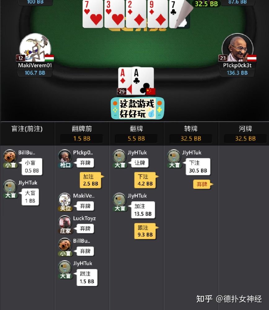 hhpoker德州扑克多桌对战界面